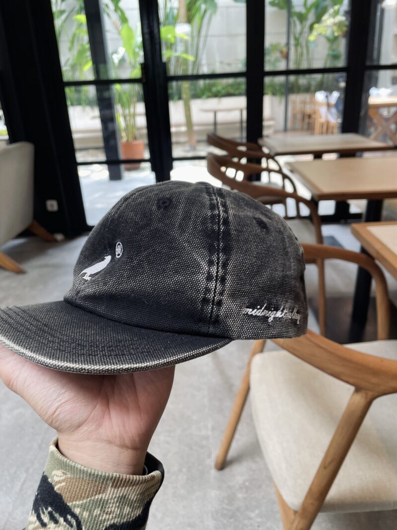 Raven Washed Canvas Cap - Image 7