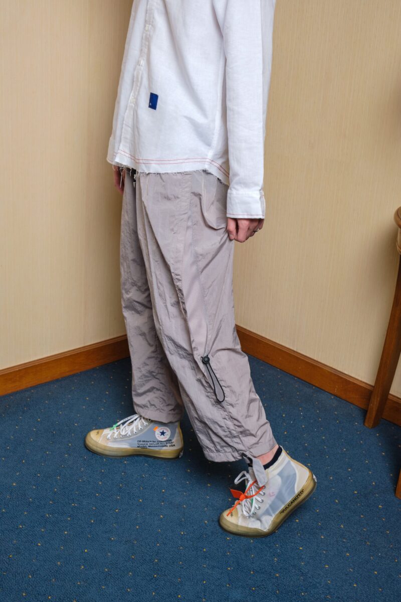 Concealed Mesh Longpants Gray (with Belt)
