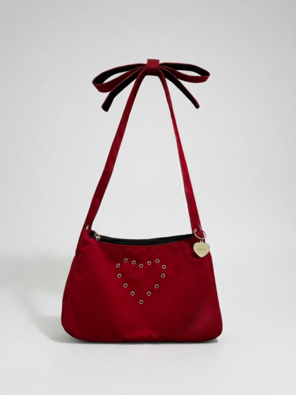 Detachable Ribbon Bag in Red