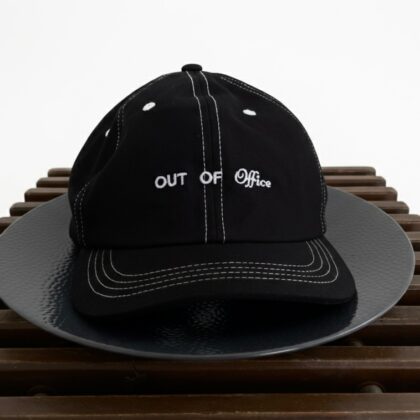 Out of Office Removable Ribbon Cap - Black